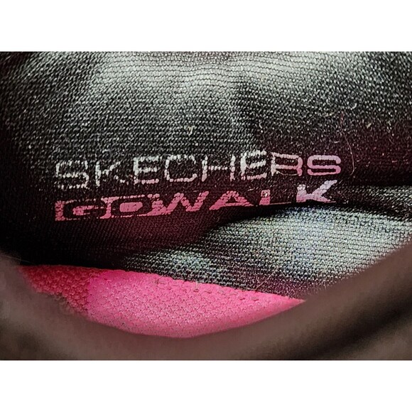 Skechers Bundle D'Lux Walker Black Pink Stretch Fit Slip Go Walk Air Dynamic - Picture 8 of 16